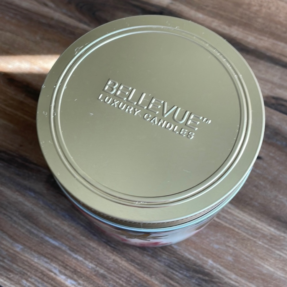 NWT Bellevue Luxury Chai Tonka 12oz Candle Glass Jar with Lid - Picture 2 of 4